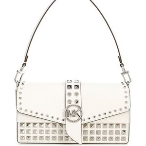 Michael KorsGreenwich Signature Semi Lux Medium ConvertibleStudded Shoulder Bag